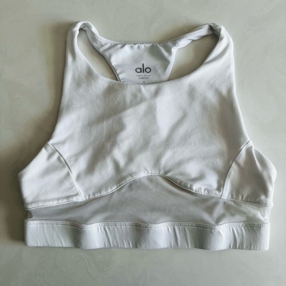 ALO Yoga White Racerback Top